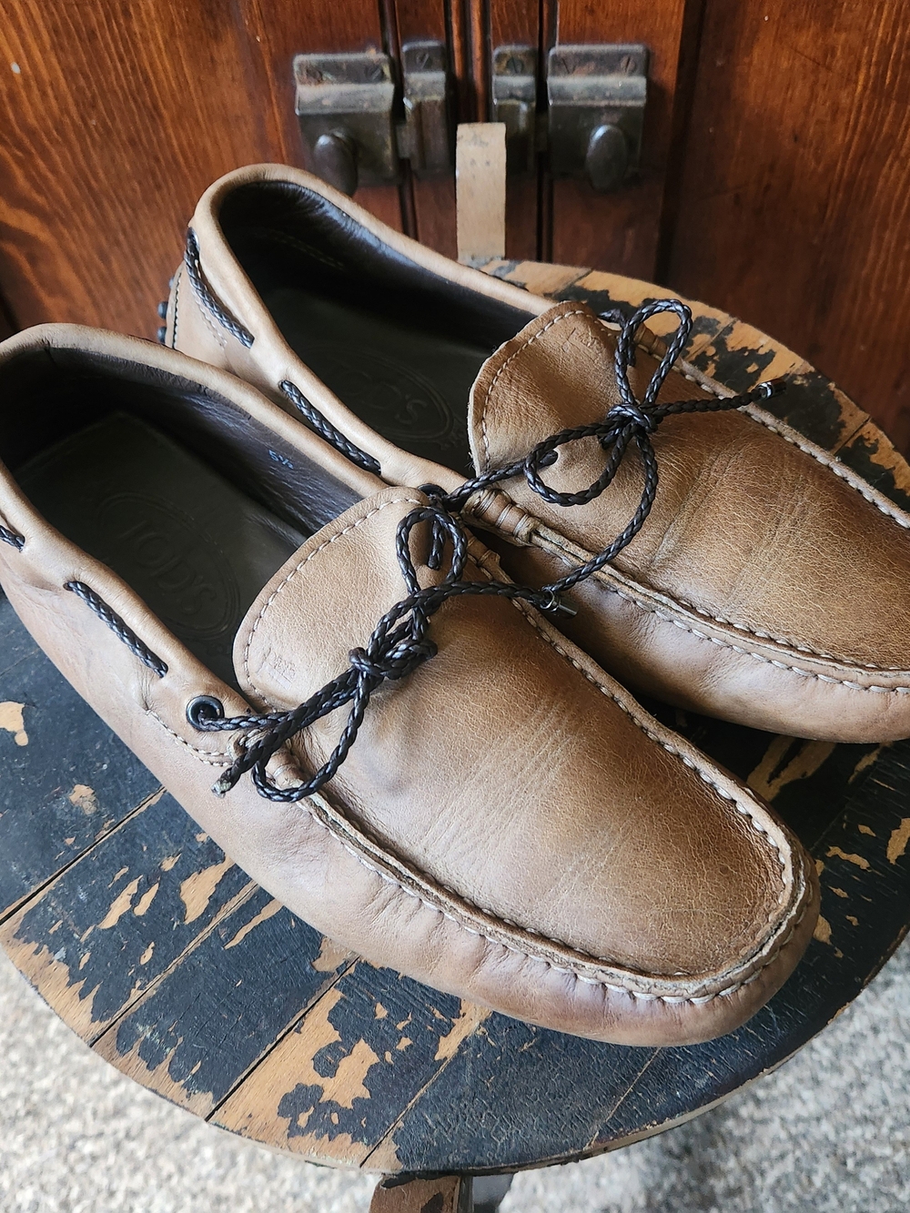 Tod's Brown Leather Driving Mocs